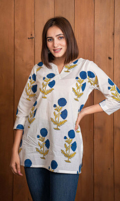 NG NIROMIKA Casual Printed Women White Top