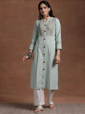 PP Vastram Women Printed A-line Kurta(Grey)