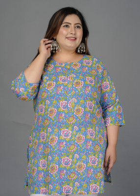 Vasavi Women Printed Straight Kurta(Multicolor)