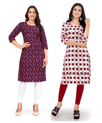 SUMITA SAREE Women Printed A-line Kurta(Multicolor)
