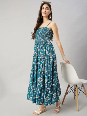 LIAPARO Flared/A-line Gown(Blue)