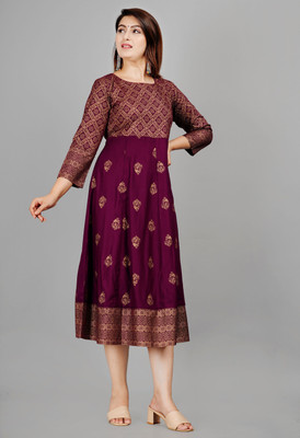 NUPITAL Flared/A-line Gown(Purple)