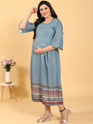 RITIJYA Women Printed Ethnic Dress Kurta(Multicolor)