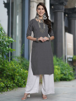 Moda Rapido Women Solid A-line Kurta(Multicolor)