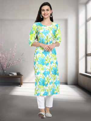 1 Stop Fashion Women Printed A-line Kurta(Multicolor)