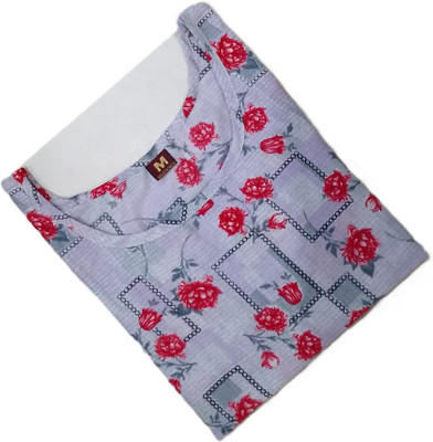 Vishwa Collection Mall Women Printed Straight Kurta(Multicolor)