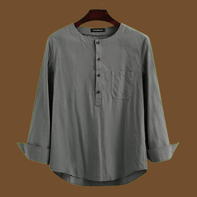 ZAKOD Men Solid Straight Kurta(Grey)