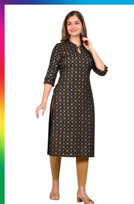 Avinss Women Striped Straight Kurta(Multicolor)