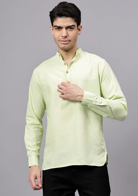 Vashuqi Men Solid A-line Kurta(Multicolor)