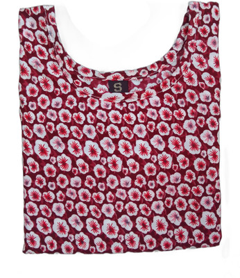 Sonali Impex Women Printed Straight Kurta(Maroon, White)