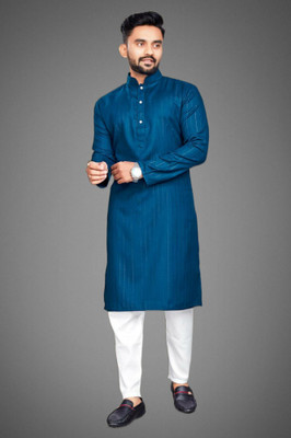 Shantam Creation Men Solid Straight Kurta(Maroon)