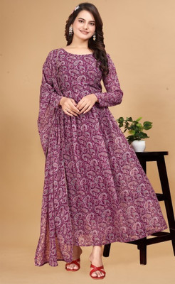 JYOTESTORE Women Kurta Attached Dupatta Set