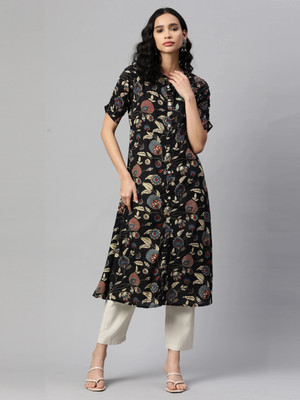 VBUYZ Women Embellished A-line Kurta(Multicolor)