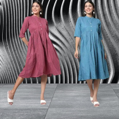 U CREATION Women Printed Anarkali Kurta(Multicolor)