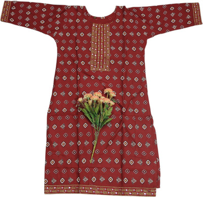 ANNAMALAIYAR TEX Women Floral Print Anarkali Kurta(Multicolor)