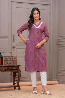 HEARTLOOM Women Kurti Pant Set