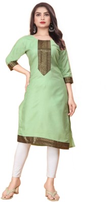 Shree Sarvottam Fashion Women Self Design A-line Kurta(Light Green)