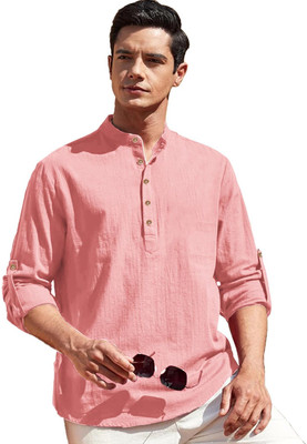 CROWNTAIL Men Solid Straight Kurta(Multicolor)