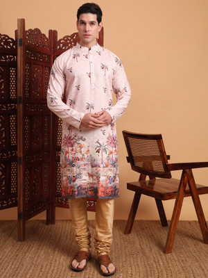 Houseoftrend Men Printed A-line Kurta(Multicolor)