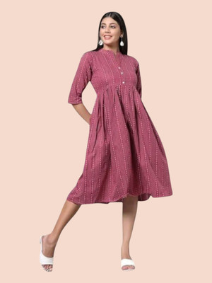 Suhani Creationnza Women Maxi Multicolor Ankle Length Dress