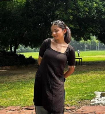 RPS CRETION Women Solid, Embellished Straight Kurta(Pink)