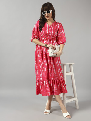 Femvy Anarkali Gown(Pink)