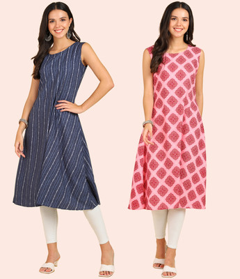 LALITATEX Women Printed A-line Kurta(Multicolor)