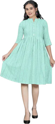 Texpa Creationh Women Solid Anarkali Kurta(Green)