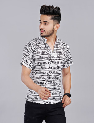 Fab kalakriti Men Printed Straight Kurta(White)