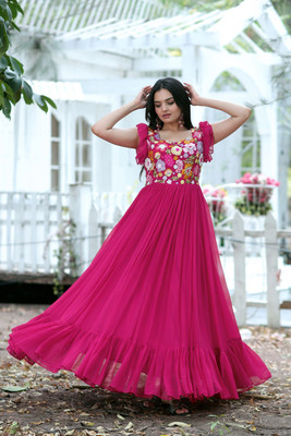 Tilton Flared/A-line Gown(Pink)