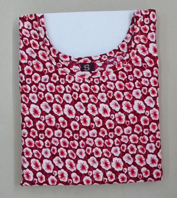 SANJUGARMENT Women Printed Straight Kurta(Multicolor)