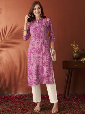 ANOUK Women Embroidered Straight Kurta(Multicolor)
