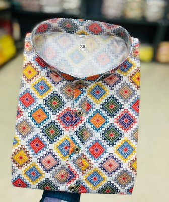 FOXDX Men Printed A-line Kurta(Multicolor)