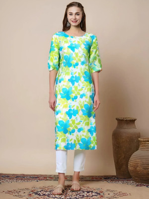 1 Stop Fashion Women Printed A-line Kurta(Multicolor)