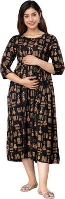 KANIKA FASHION WORLD Women Printed Gown Kurta(Purple)