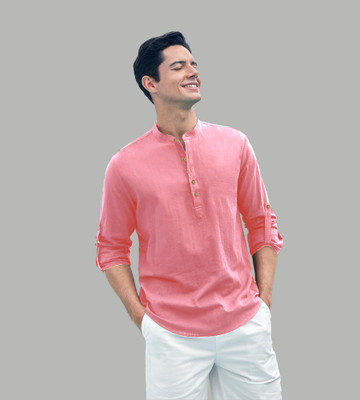 UNIFAV Men Solid Straight Kurta(Multicolor)
