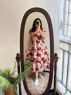 NERKSRE Flared/A-line Gown(Red)
