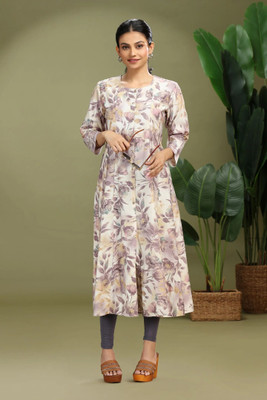 Cotton Culture Women Printed Straight Kurta(White)
