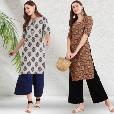 EthnicBasket Women Printed A-line Kurta(Multicolor)