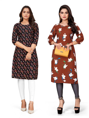 SUMITA SAREE Women Printed A-line Kurta(Multicolor)