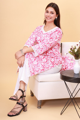 Maa Bhakti Enterprise Printed Kurta, Trouser/Pant & Dupatta Set