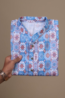 MOXTE Men Printed Straight Kurta(Multicolor)