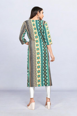 RUDRA TIMES Women Embroidered Anarkali Kurta(Multicolor)