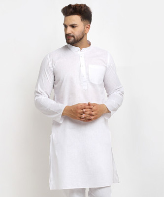 ARMAAN ETHNIC Men Solid Straight Kurta(White)
