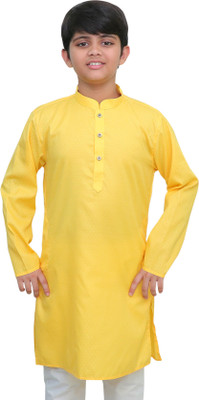 izaan Boys Solid Ethnic Dress Kurta(Multicolor)
