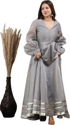 BeautyPie Flared/A-line Gown(Grey)
