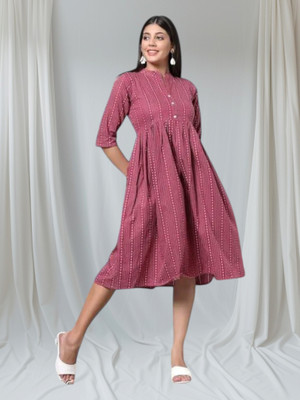 Suhani Creationnza Women Maxi Multicolor Ankle Length Dress