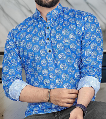 Varidashi Men Printed A-line Kurta(Multicolor)