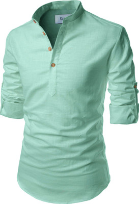 Amrit topwear Men Solid Pathani Kurta(Light Blue)