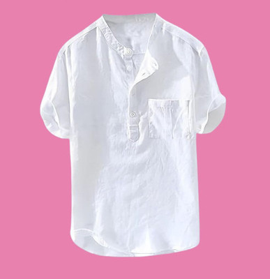 SuperTrends Men Solid Straight Kurta(Yellow)